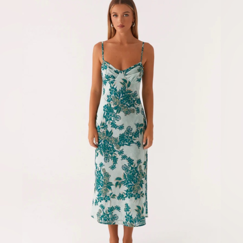 Peppermayo Exclusive - Love Song Midi Dress - Cloud Nine Floral